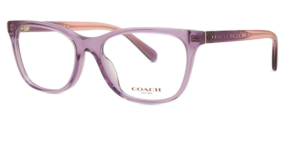 Coach HC6235U 5823 Cuadrado Transparent Amethyst Purple gafas ...