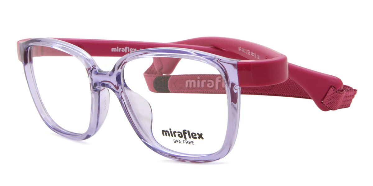 L125 Color Miraflex MF4002 Kids L125 Cuadrado Transparent Lilac gafas | GafasWorld ...